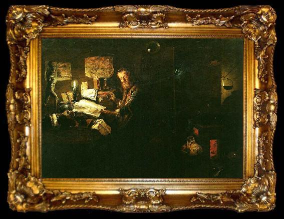 framed  David Ryckaert en anatom i sin studio, ta009-2